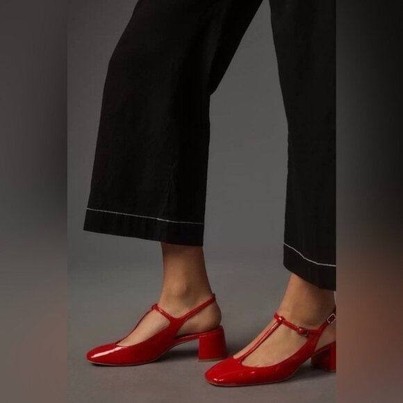 NWT Size 26- The Colette Crop Wide-Leg Pants by Maeve: Contrast-Stitch Edition - Picture 7 of 16